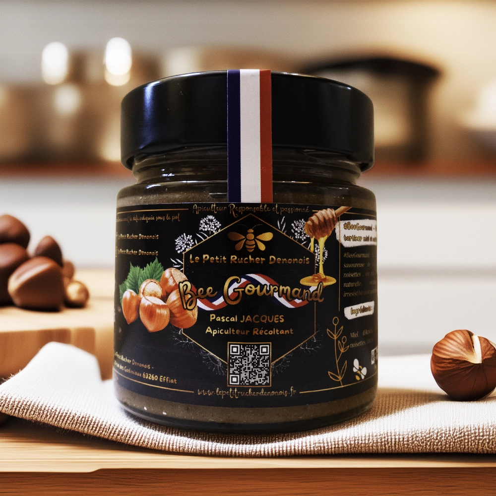 Bee Gourmand - Pâte à tartiner Miel Chocolat Noisettes
